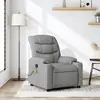 Image de Fauteuil De Massage Inclinable Gris Clair Tissu Vidaxl