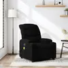 Image de Fauteuil De Massage Inclinable Noir Tissu Vidaxl