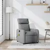 Image de Fauteuil De Massage Inclinable Gris Clair Tissu Vidaxl