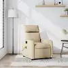 Image de Fauteuil De Massage Inclinable Crème Tissu Vidaxl