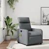 Image de Fauteuil De Massage Inclinable Gris Similicuir Vidaxl