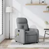 Image de Fauteuil De Massage Inclinable Gris Clair Tissu Vidaxl