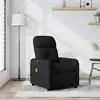 Image de Fauteuil De Massage Inclinable Noir Tissu Vidaxl