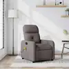 Image de Fauteuil De Massage Inclinable Taupe Tissu Vidaxl