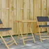 Image de Table De Jardin Pliable 55x55x75 Cm Bambou Vidaxl