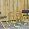 Image de Table De Jardin Pliable Ø55x75 Cm Bambou Vidaxl