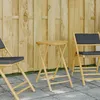 Image de vidaXL Table de jardin pliable Ø55x75 cm bambou table de jardin en bambou table de patio meuble d’extérieur table 365881