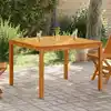 Image de Table À Manger De Jardin 110x110x75 Cm Bois D'acacia Massif Vidaxl