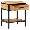 Image de Vidaxl table de chevet avec tiroir marron 40 x 35 x 50 cm