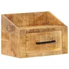 Image de Table de nuit 40x30x30 cm en bois brut de manguier
