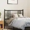 Image de Tête De Lit De Remplacement Métal Noir 100 Cm Vidaxl