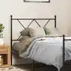 Image de Tête De Lit De Remplacement Métal Noir 90 Cm Vidaxl