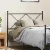 Image de Tête De Lit De Remplacement Métal Noir 100 Cm Vidaxl