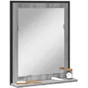 Image de vidaXL Miroir de Salle de Bain avec Étagère Miroir de Maquillage Miroir Coméstique Miroir de Courtoisie Moderne Sonoma 842419