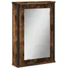 Image de Vidaxl armoire à miroir de salle de bain chêne fumé bois d’ingénierie