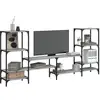 Image de Meuble Tv Sonoma Gris 206,5x28,5x95 Cm Bois D'ingénierie Vidaxl