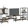 Image de Meuble Tv Chêne Marron 206,5x28,5x95 Cm Bois D'ingénierie Vidaxl