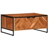Image de vidaXL Table basse 90x55x40 cm bois massif dacacia table dappoint table de salon table de bout table de canapé table 376047