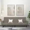Image de Canapé-lit À 2 Places Gris Clair Velours Vidaxl
