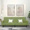Image de Canapé-lit À 2 Places Vert Clair Velours Vidaxl