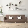 Image de Canapé-lit À 2 Places Taupe Tissu Vidaxl