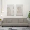 Image de Canapé-lit À 2 Places Avec Deux Oreillers Gris Clair Velours Vidaxl