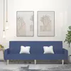 Image de Canapé-lit À 2 Places Bleu Tissu Vidaxl