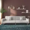 Image de Canapé-lit À 2 Places Avec Deux Oreillers Gris Clair Tissu Vidaxl
