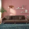 Image de Canapé-lit À 2 Places Avec Deux Oreillers Taupe Tissu Vidaxl