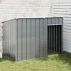 Image de vidaXL Niche pour Chien avec Toit Cage pour Animaux de Compagnie Maison pour Chien de Jardin Terrasse Anthracite Acier 172572