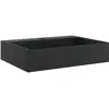 Image de Vidaxl vasque 50x38x11 cm fonte minéralemarbre noir mat