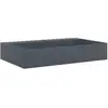 Image de Vidaxl vasque 60x38x11 cm fonte minéralemarbre anthracite