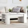Image de Table Basse Blanc 102x55x42 Cm Bois D'ingénierie Vidaxl