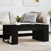Image de vidaXL Table Basse Table dAppoint avec Rangement Bout de Canapé Meuble de Salon Salle de Séjour Moderne Noir Bois 831854