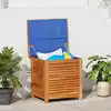 Image de Boîte De Rangement De Jardin Persiennes 60x50x56cm Bois Acacia Vidaxl