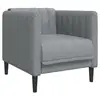 Image de Vidaxl fauteuil gris foncé tissu