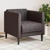 Image de Fauteuil Marron Foncé Tissu Vidaxl