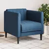 Image de Fauteuil Bleu Tissu Vidaxl
