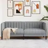Image de Canapé À 2 Places Gris Clair Tissu Vidaxl