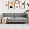 Image de Canapé À 3 Places Gris Clair Tissu Vidaxl