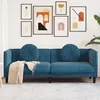 Image de vidaXL Canapé avec Coussins 3 Places Siège avec Accoudoirs et Dossier Fauteuil avec Pieds Salle de Séjour Moderne Bleu 372650