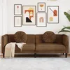 Image de vidaXL Canapé à 3 Places avec Coussins Siège avec Accoudoirs et Dossier Canapé avec Pieds Meuble de Salon Moderne 372651