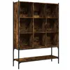 Image de Bibliothèque Chêne Fumé 102x30x141,5 Cm Bois D'ingénierie Vidaxl