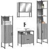 Image de Ensemble De Meubles De Salle De Bain 4 Pcs Sonoma Gris Vidaxl