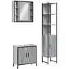Image de Vidaxl ensemble d'armoires de salle de bain 3 pcs sonoma gris