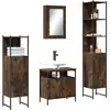 Image de Ensemble De Meubles De Salle De Bain 4 Pcs Chêne Fumé Bois Vidaxl