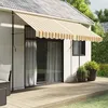 Image de vidaXL Tissu de remplacement pour auvent rayures multicolores 35x25m 367735