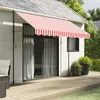 Image de vidaXL Tissu de remplacement de cantonnière d’auvent rouge blanc 3 m 367798