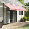 Image de vidaXL Tissu de remplacement de cantonnière d’auvent rouge blanc 35 m 367799