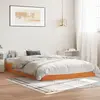 Image de Cadre De Lit Sans Matelas Cire Marron 160x200cm Bois Pin Massif Vidaxl